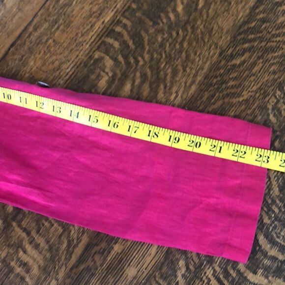 Soft Surroundings raspberry pink linen tunic top - Picture 12 of 13